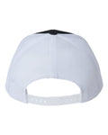 Yupoong 6606R Sustainable Retro Trucker Cap - Black/ White - back