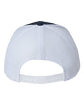 Yupoong 6606R Sustainable Retro Trucker Cap - Navy/ White - back