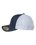 Yupoong 6606R Sustainable Retro Trucker Cap - Navy/ White - side