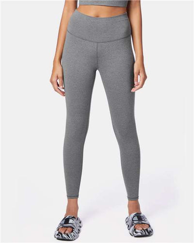 Champion CHP120 Women's Sport Soft Touch Leggings - Ebony Heather - model front
