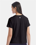 Champion CHP130 Women's Sport Soft Touch T-Shirt - Black - model back