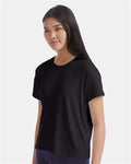 Champion CHP130 Women's Sport Soft Touch T-Shirt - Black - model side