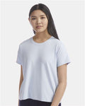 Champion CHP130 Women's Sport Soft Touch T-Shirt - Collage Blue - model front