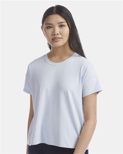 Champion CHP130 Women's Sport Soft Touch T-Shirt - Collage Blue - model front