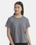Champion CHP130 Women's Sport Soft Touch T-Shirt - Ebony Heather - model front