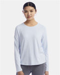 Champion CHP140 Women's Sport Soft Touch Long Sleeve T-Shirt - Collage Blue - model front