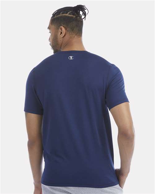 Champion CHP160 Unisex Sport T-Shirt - Athletic Navy - model back