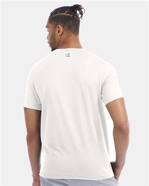 Champion CHP160 Unisex Sport T-Shirt - White - model back
