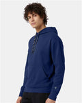 Champion CHP180 Unisex Sport Hooded Sweatshirt - Athletic Navy - model side