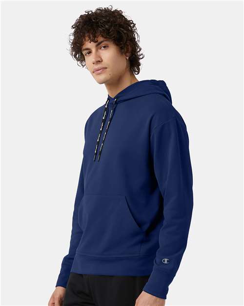Champion CHP180 Unisex Sport Hooded Sweatshirt - Athletic Navy - model side