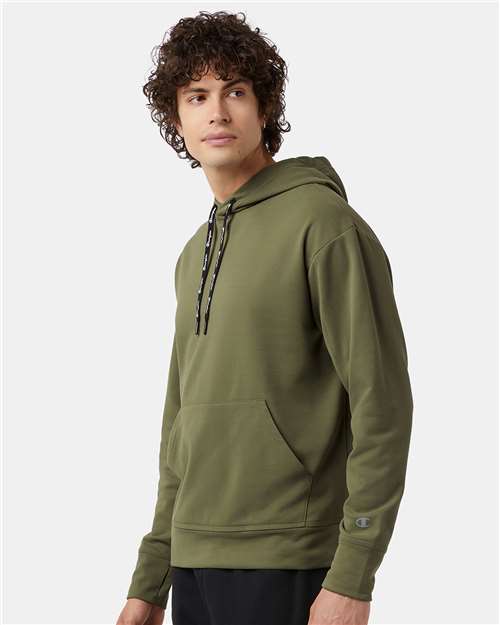 Champion CHP180 Unisex Sport Hooded Sweatshirt - Fresh Olive - model side