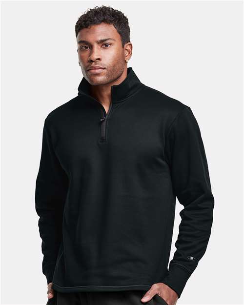 Champion CHP190 Unisex Sport Quarter-Zip Pullover - Black - model front