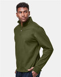Champion CHP190 Unisex Sport Quarter-Zip Pullover - Fresh Olive - model side