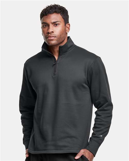 Champion CHP190 Unisex Sport Quarter-Zip Pullover - Stealth - model front