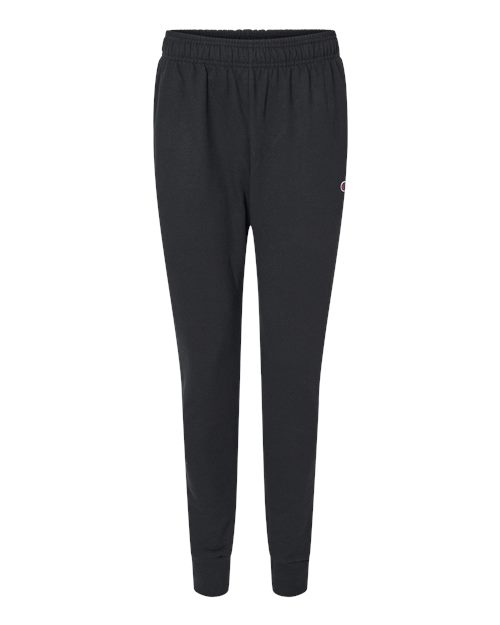Champion P930 Powerblend Fleece Joggers - Black - flat front