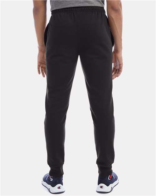 Champion P930 Powerblend Fleece Joggers - Black - model back