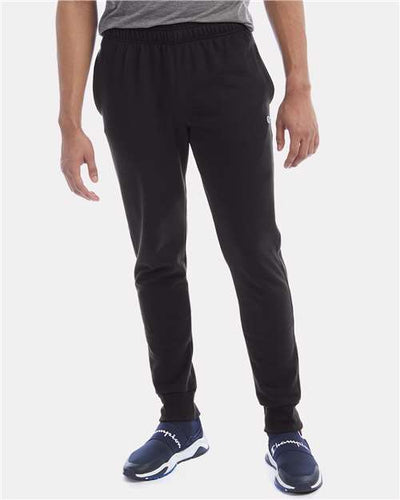 Champion P930 Powerblend Fleece Joggers - Black - model front