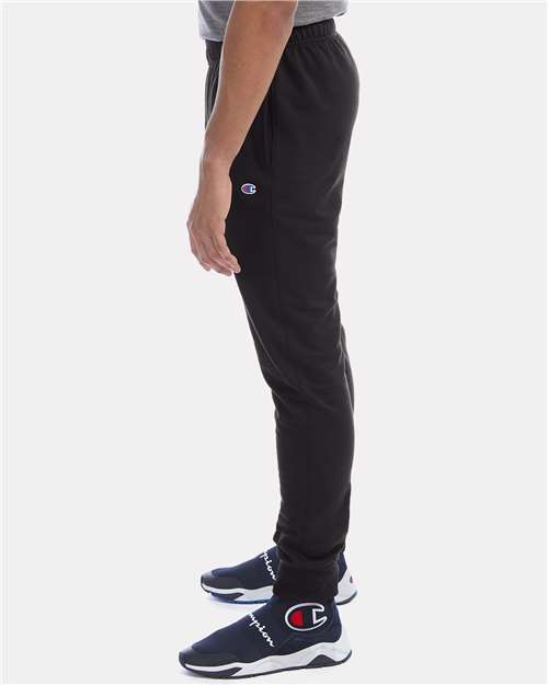 Champion P930 Powerblend Fleece Joggers - Black - model side