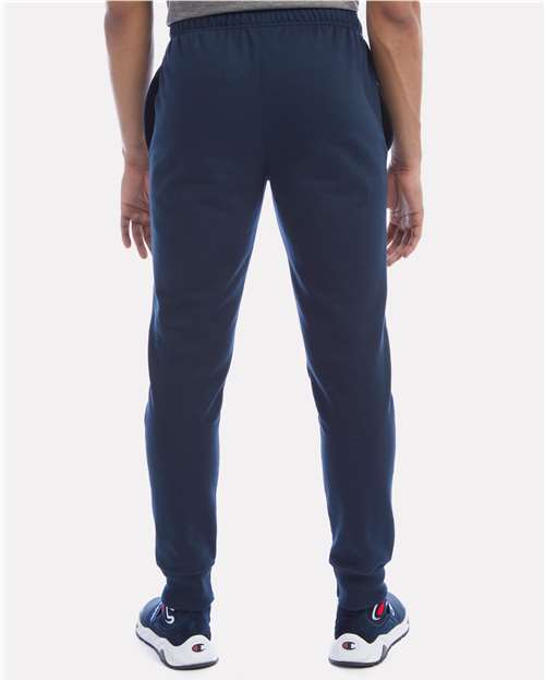 Champion P930 Powerblend Fleece Joggers - Navy - model back