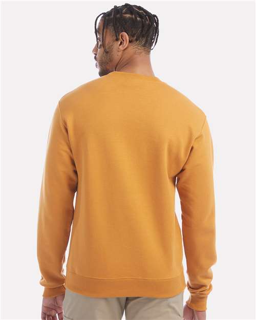 Champion S600 Powerblend Crewneck Sweatshirt - Gold Glint - model back