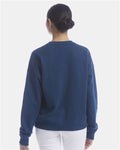 Champion SL650 Women's Powerblend Crewneck Sweatshirt - Late Night Blue - model back