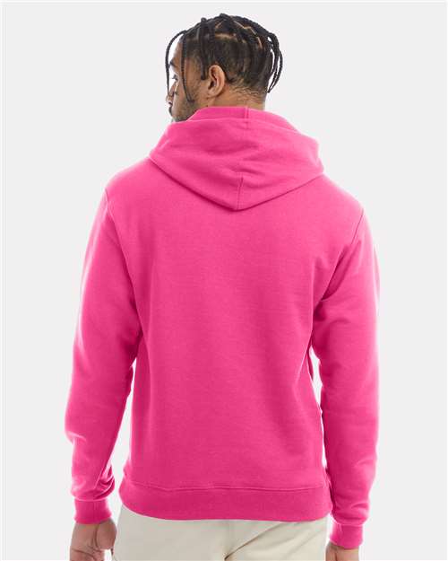 Champion S700 Powerblend Hooded Sweatshirt - Wow Pink - model back