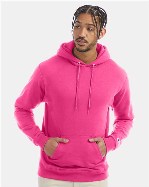 Champion S700 Powerblend Hooded Sweatshirt - Wow Pink - model front