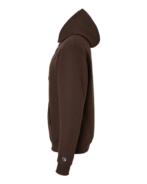 Champion S700 Powerblend Hooded Sweatshirt - Chocolate Brown - side