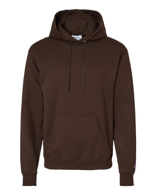 Champion S700 Powerblend Hooded Sweatshirt - Chocolate Brown - flat front