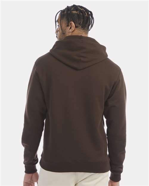 Champion S700 Powerblend Hooded Sweatshirt - Chocolate Brown - model back