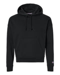 Champion S760 Women's Powerblend Hooded Sweatshirt - Black - front