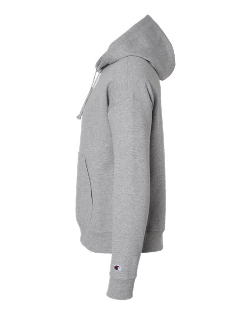 Champion S760 Women's Powerblend Hooded Sweatshirt - Light Steel - side