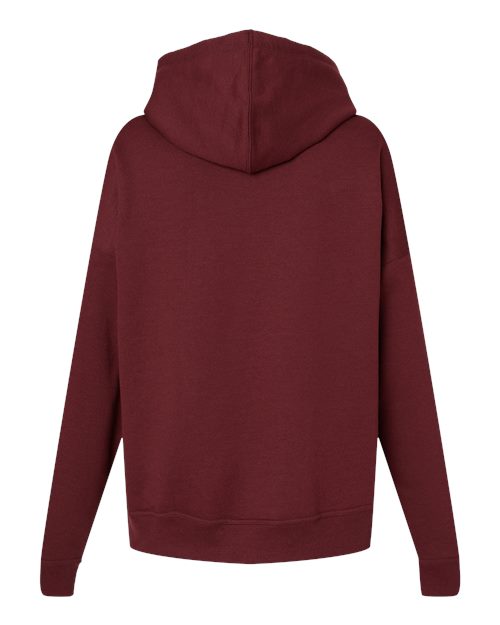 Champion S760 Women's Powerblend Hooded Sweatshirt - Maroon - back