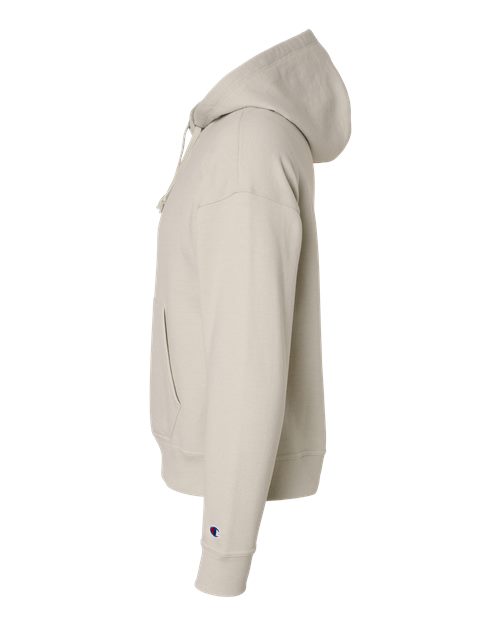 Champion S760 Women's Powerblend Hooded Sweatshirt - Sand - side