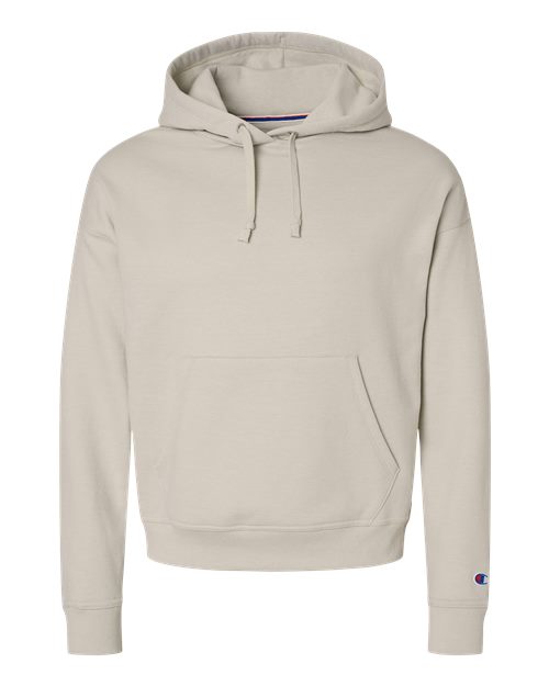 Champion S760 Women's Powerblend Hooded Sweatshirt - Sand - front