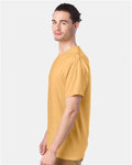 Hanes GDH100 Men's Garment-Dyed T-Shirt - Artisan Gold - model side