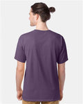 Hanes GDH100 Men's Garment-Dyed T-Shirt - Grape Soda - model back