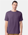 Hanes GDH100 Men's Garment-Dyed T-Shirt - Grape Soda - model front