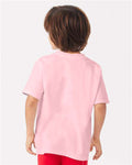 Hanes GDH175 Youth Garment-Dyed T-Shirt - Cotton Candy - model back