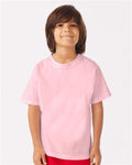 Hanes GDH175 Youth Garment-Dyed T-Shirt - Cotton Candy - model front