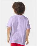 Hanes GDH175 Youth Garment-Dyed T-Shirt - Future Lavender - model back