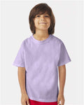Hanes GDH175 Youth Garment-Dyed T-Shirt - Future Lavender - model front