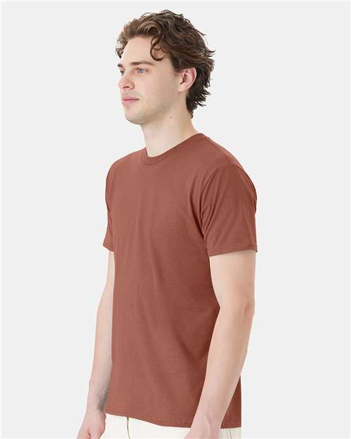 Hanes 4980 Perfect-T T-Shirt - Canyon Rock Brown - model side