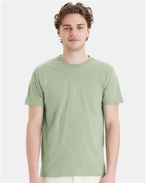 Hanes 4980 Perfect-T T-Shirt - Equilibrium Green - model front