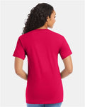 Hanes 5280 Essential-T T-Shirt - Athletic Crimson - model back