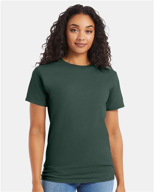 Hanes 5280 Essential-T T-Shirt - Athletic Dark Green - model front