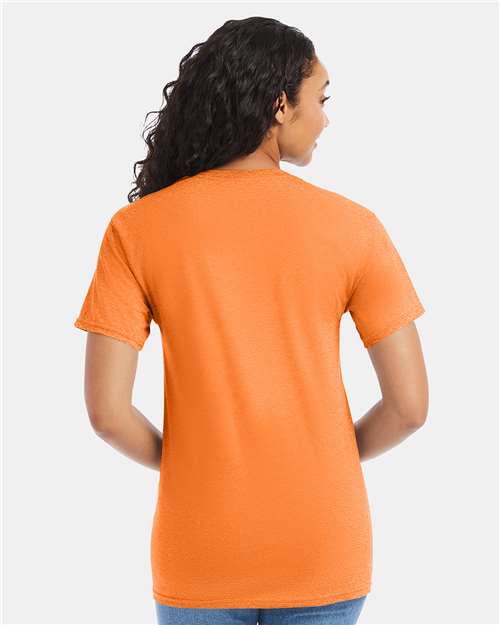 Hanes 5280 Essential-T T-Shirt - Tennessee Orange - model back