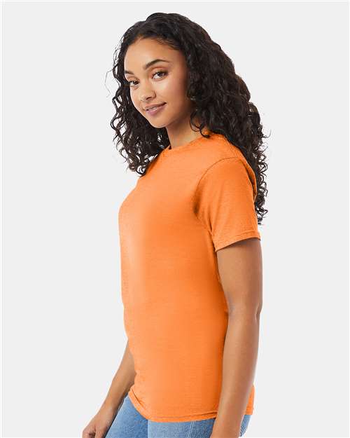 Hanes 5280 Essential-T T-Shirt - Tennessee Orange - model side