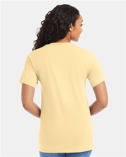 Hanes 5280 Essential-T T-Shirt - Athletic Gold - model back