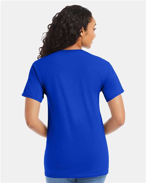 Hanes 5280 Essential-T T-Shirt - Athletic Royal - model back